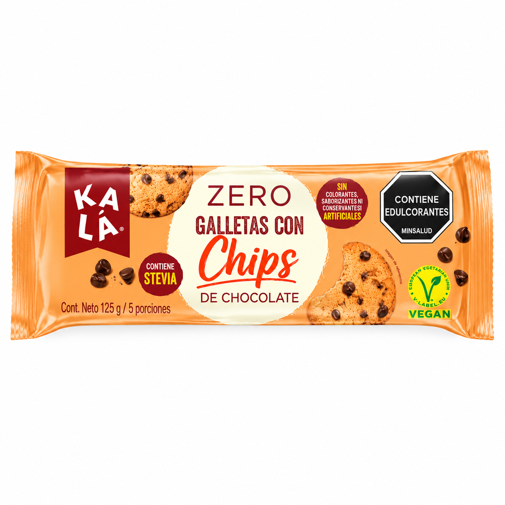Galletas Kalá Zero Chips Chocolate 125Gr