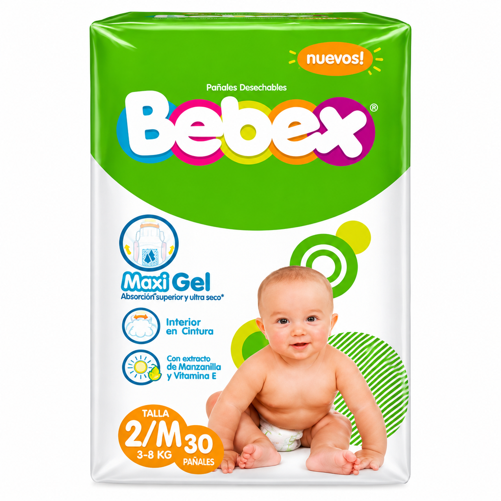 Pañal Bebex Etapa 2/M 30 Unidades