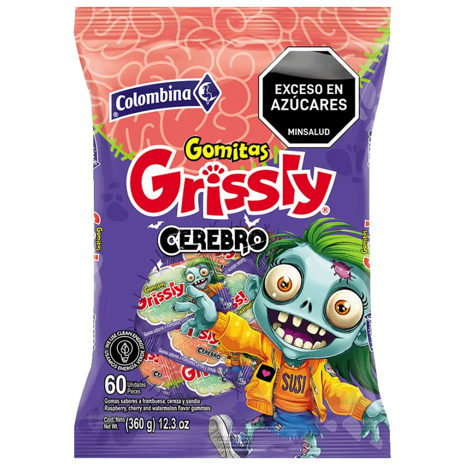 Gomas Grissly Cerebro Halloween 360Gr
