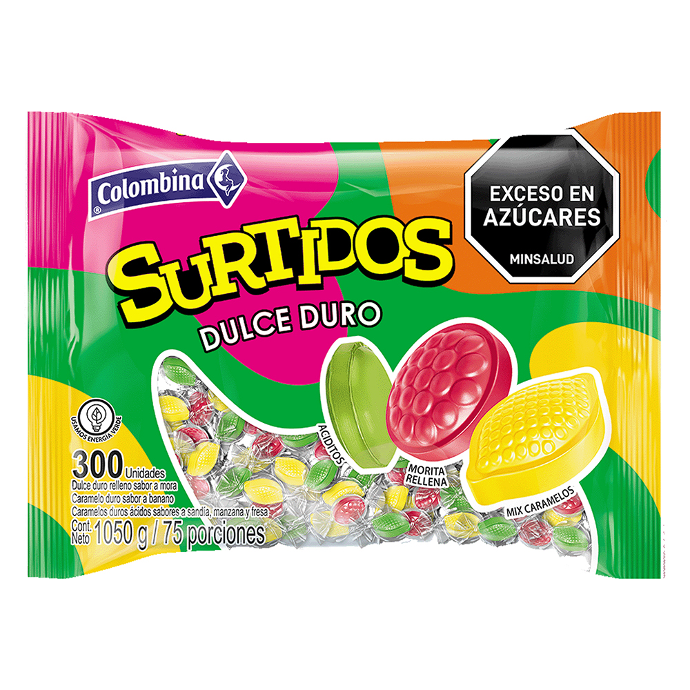 Dulces Duros Surtidos Colombina 1050Gr