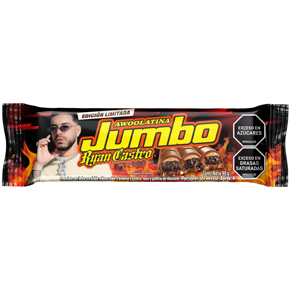 Chocolatina Jumbo Surtida Ryan Castro 90Gr