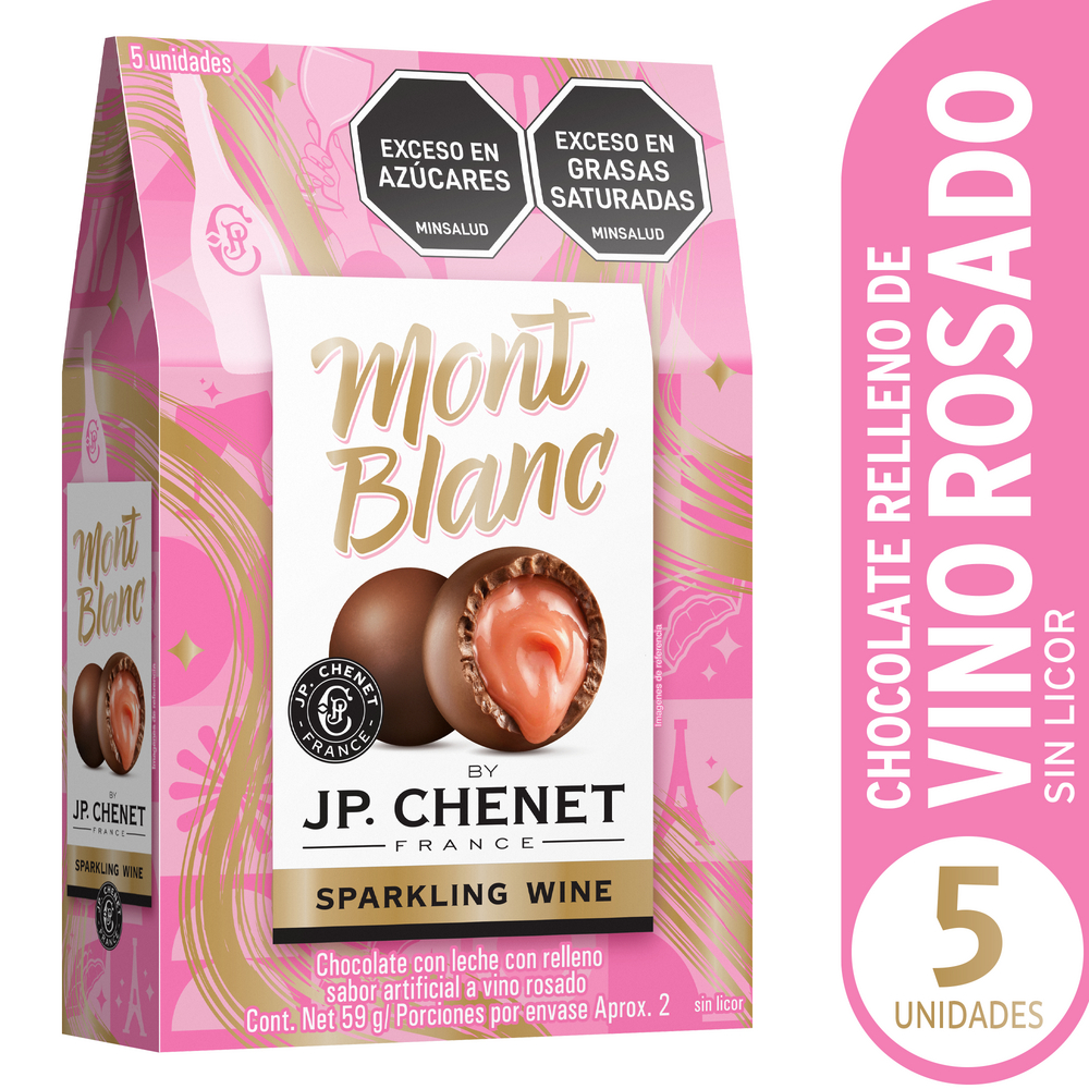 Chocolates Montblanc JP Chenet Rosa 59Gr