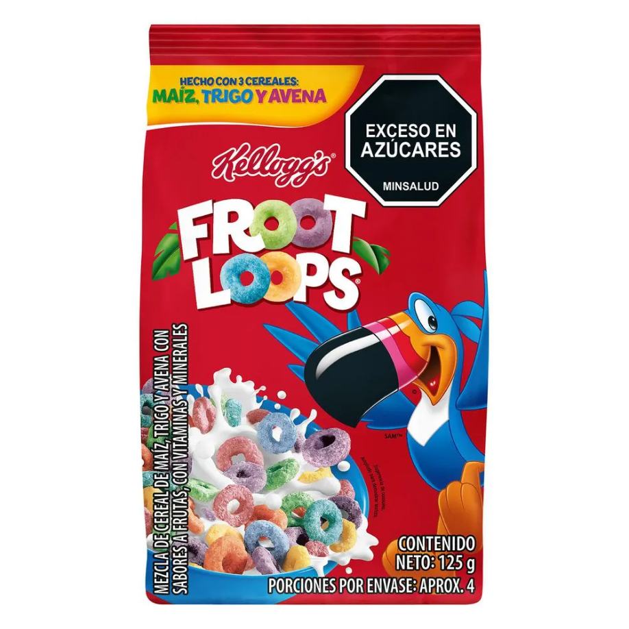 Cereal Froot Loops Kellogg's Bolsa 125Gr