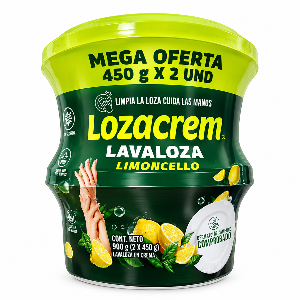 Lavaloza Lozacrem Limoncello Crema 450Gr 2 Unidades