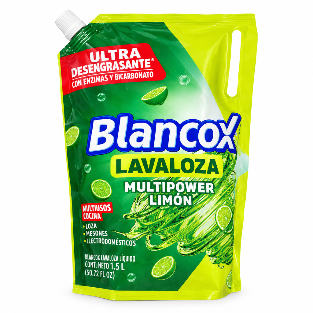 Lavaloza Blancox Multipower Limón Líquido Doypack 1.5L