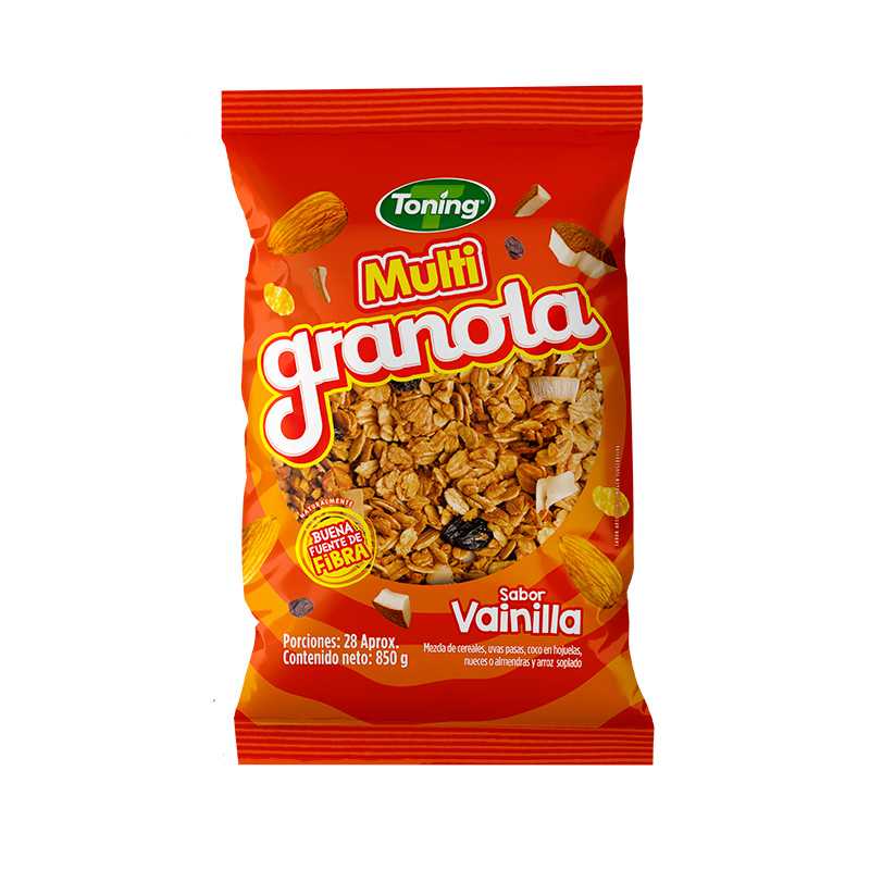 Multigranola Toning Vainilla 850Gr