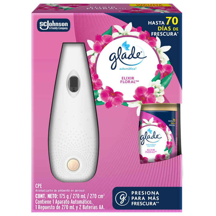Ambientador Glade Elixir Floral Automático 175Gr