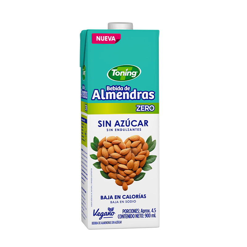 Bebida Almendras Toning Sin Azúcar Tetrapack 900Ml