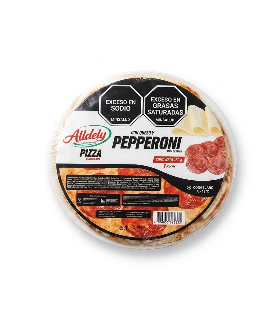 Pizza Peperonni Alldely 130Gr