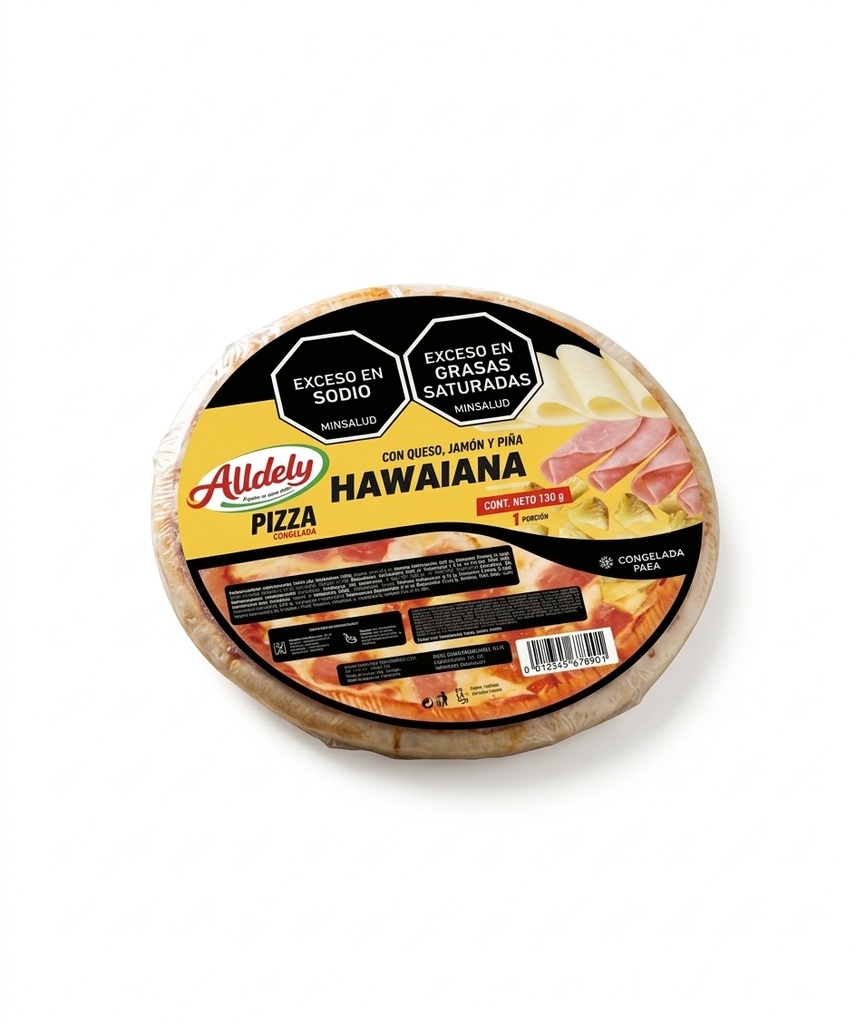 Pizza Hawaiana Alldely 130Gr