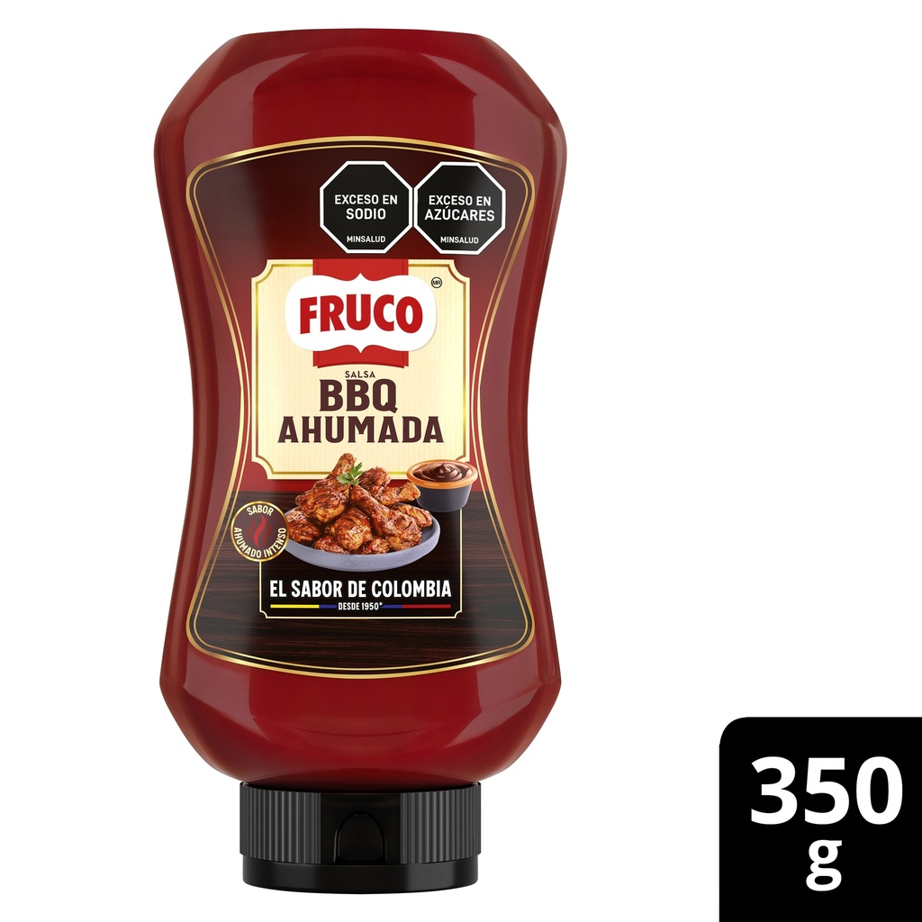 Salsa Bbq Fruco Ahumada Pet 350Gr