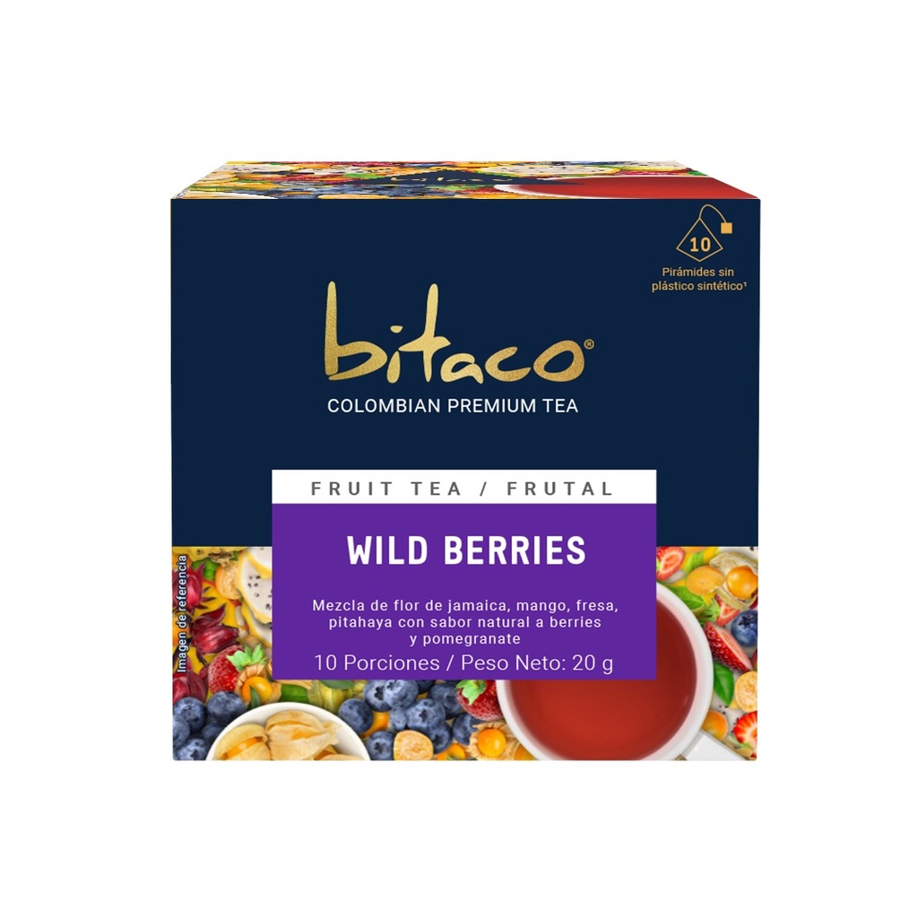 Infusión Bitaco Wild Berries 10 Unidades 20Gr