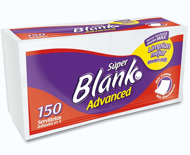 Servilletas Súper Blanko Advanced 150 Unidades