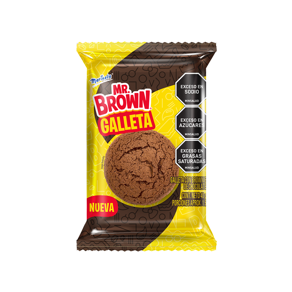 Galletas Mr. Brown Brownie Chocolate 40Gr