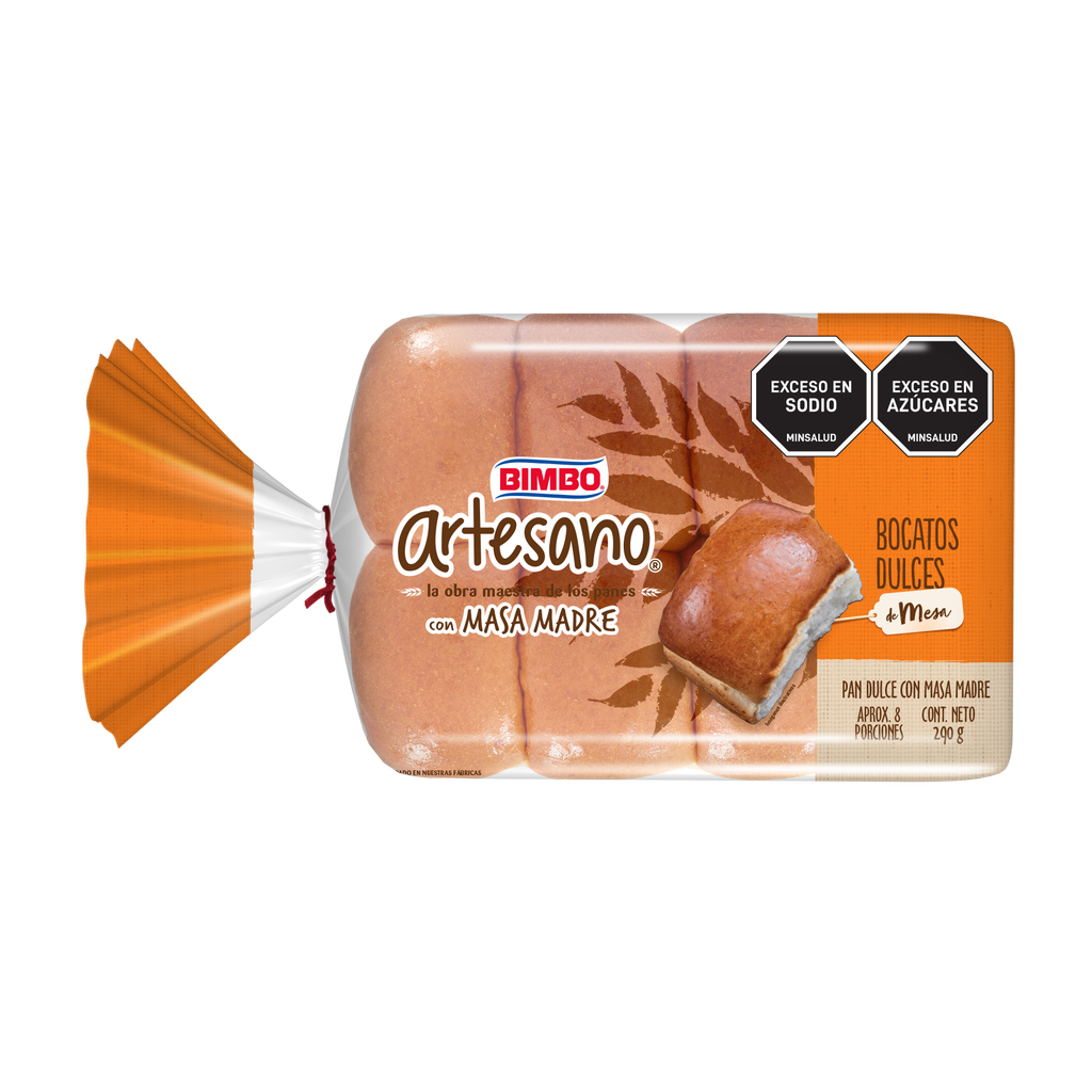 Pan Artesano Mesa Bimbo Bocatos Dulces Masa Madre 290Gr