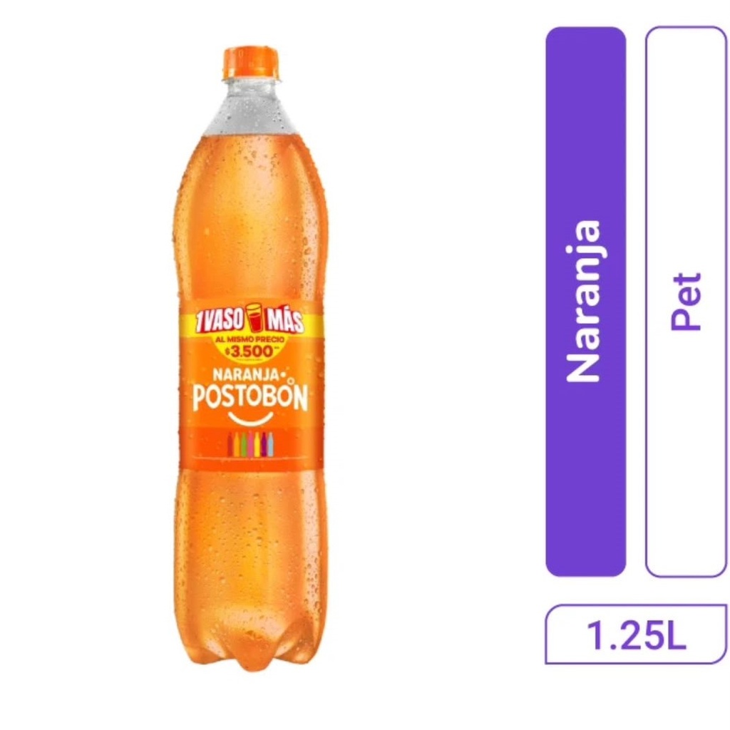 Naranja Postobón Pet 1.25L