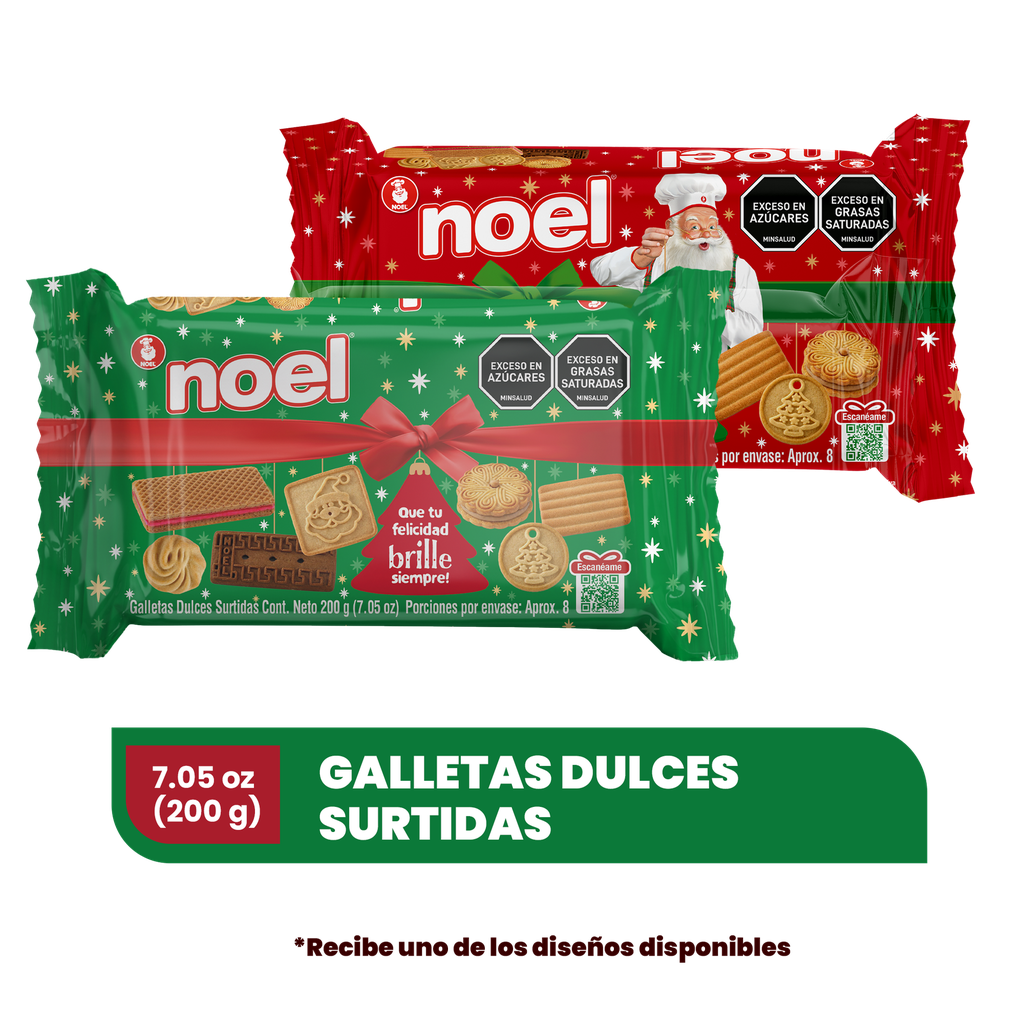 Galletas Noel Navidad Surtidas 200Gr