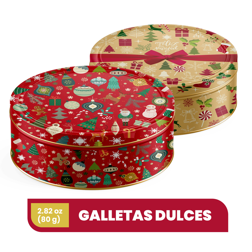 Galletas Noel Navidad Cofre 80Gr
