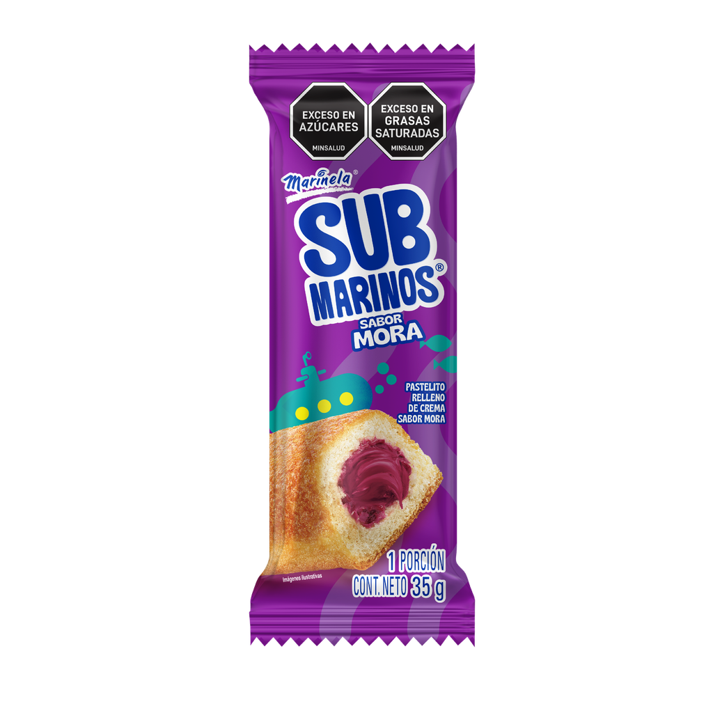Submarinos Bimbo Marinela Mora 35Gr 