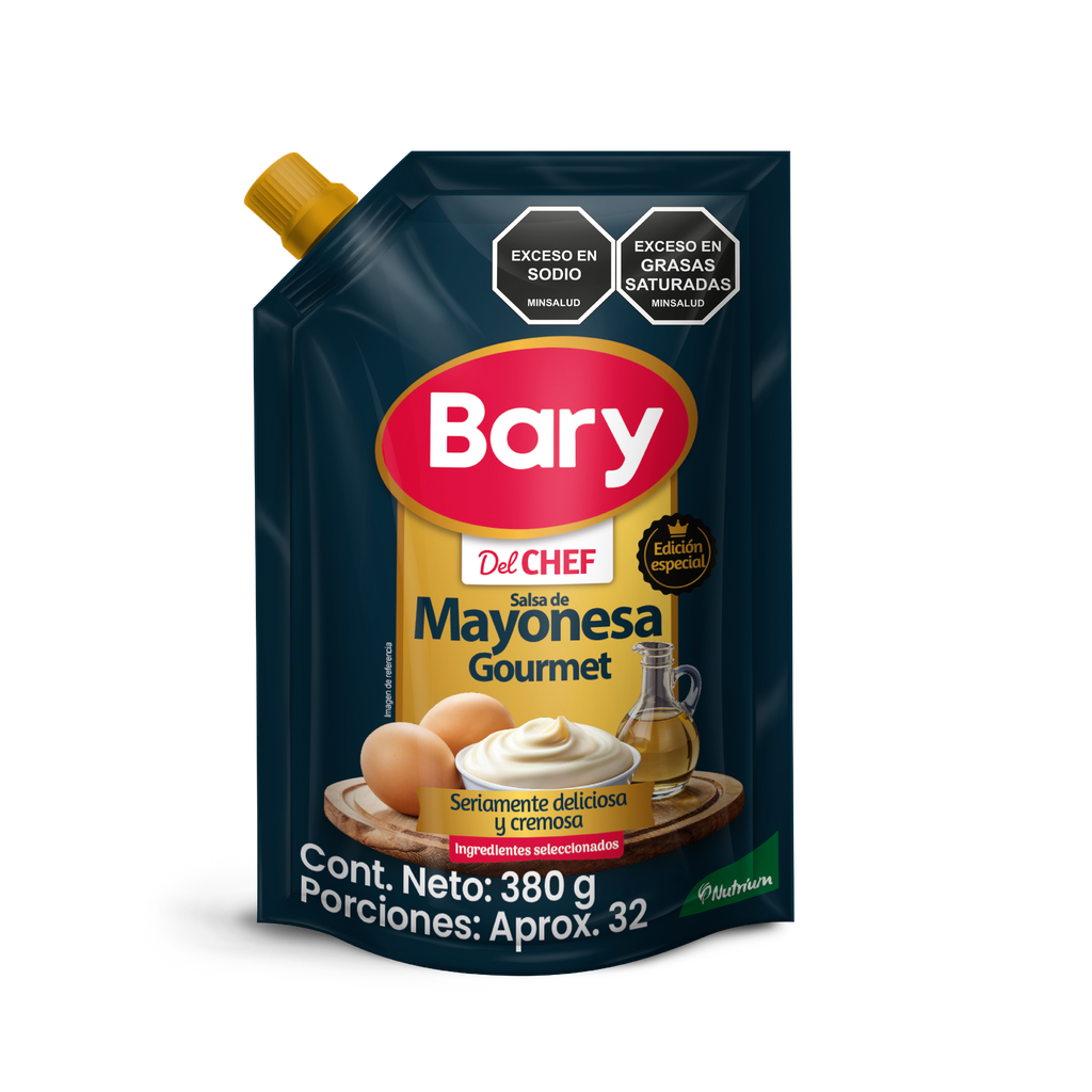 Mayonesa Gourmet Bary Del Chef Doypack 380Gr