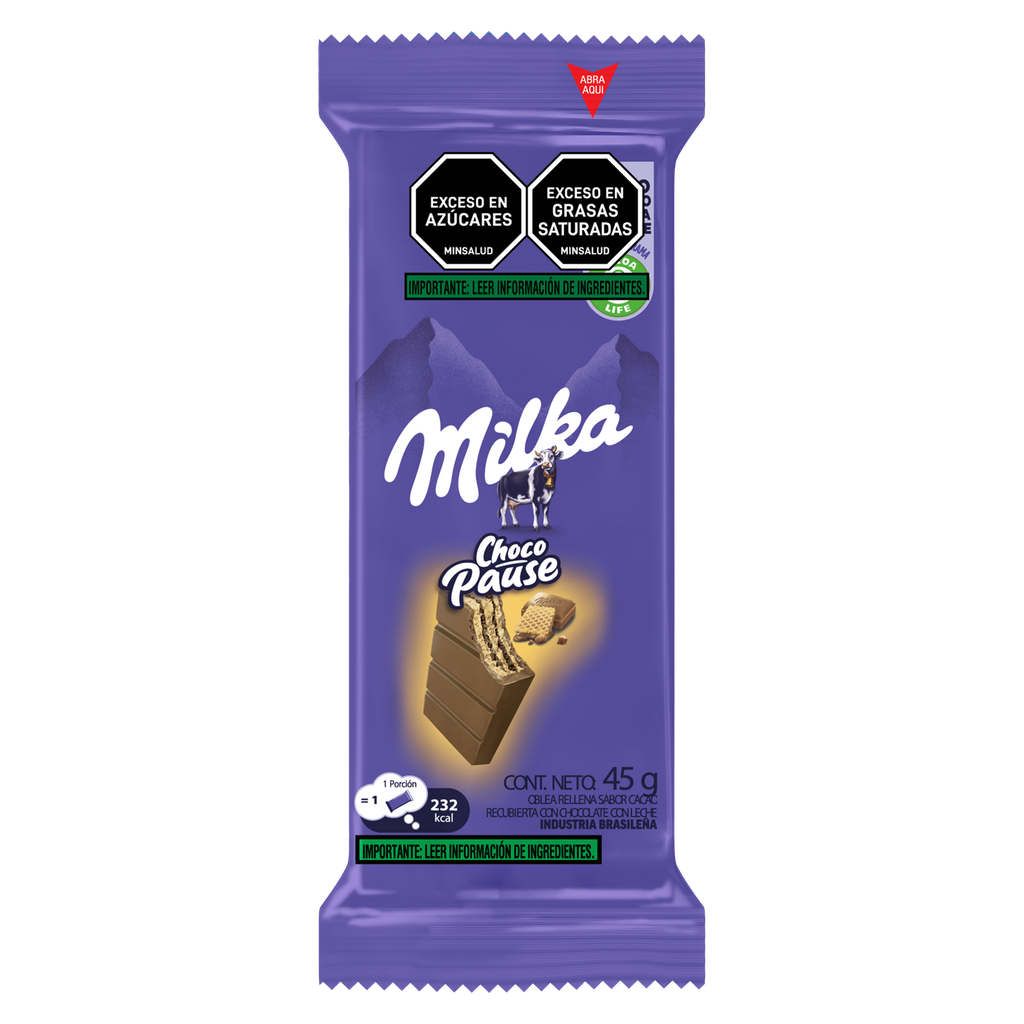 Chocolatina Milka Choco Pause Leche 45Gr