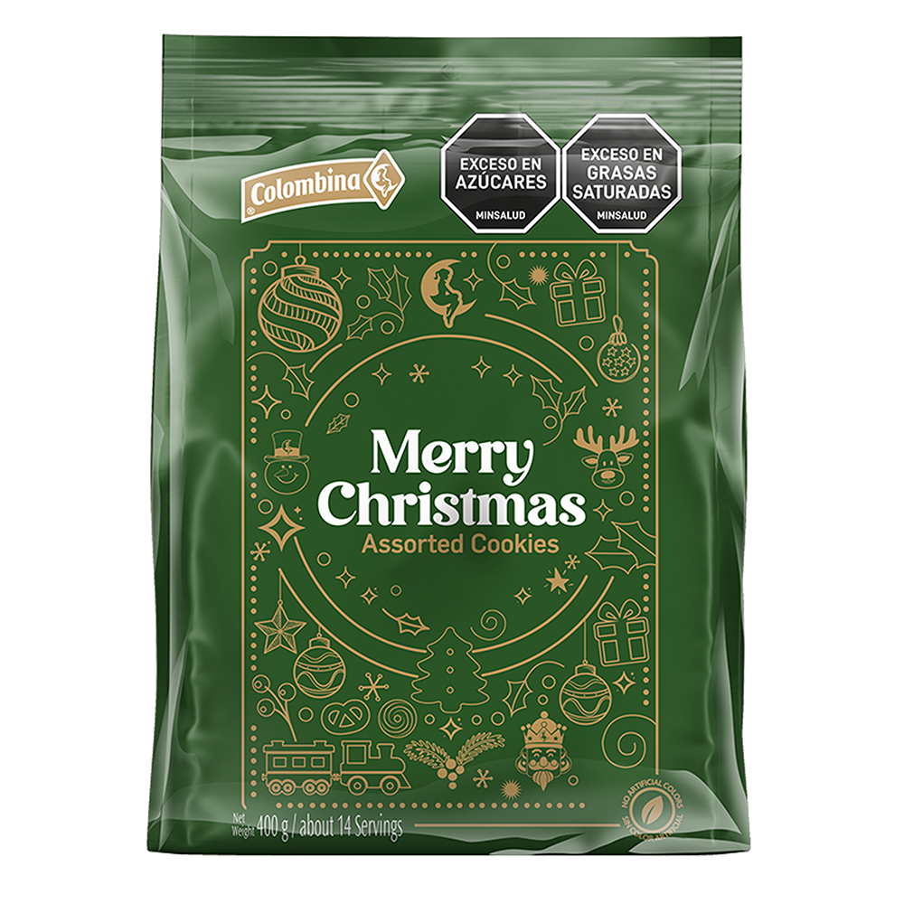 Galleta Merry Christmas Colombina Bolsa 400Gr