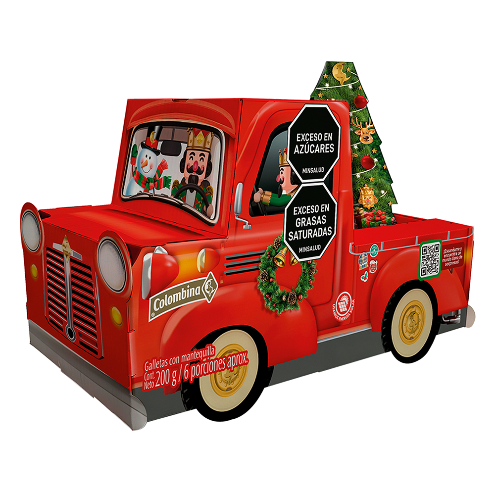 Galleta Navidad Carro Colombina 200Gr