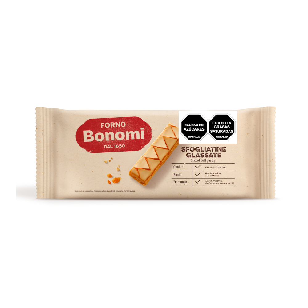 Galleta Sfogliatine Glassate Bonomi 135Gr