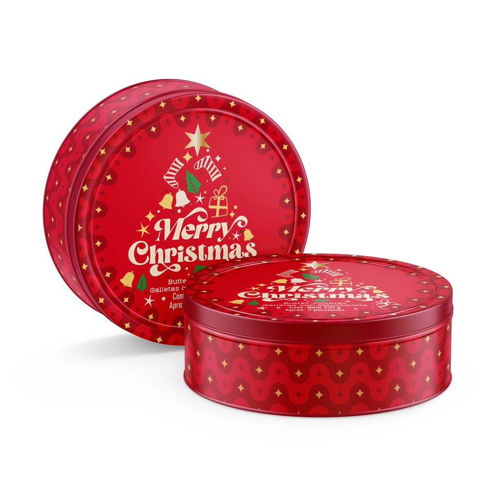 Galleta Merry Christmas Greco Lata 230Gr