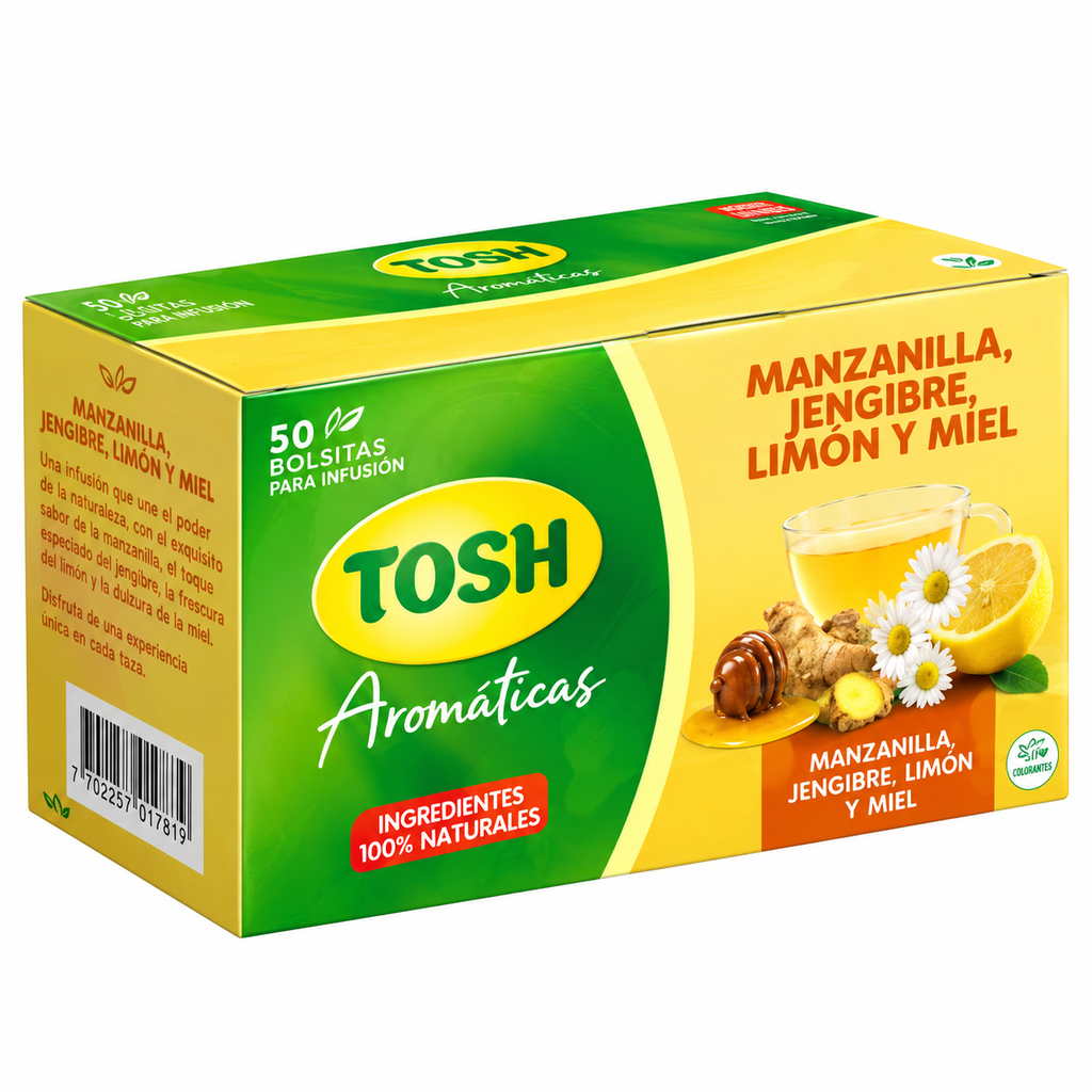 Infusión Tosh Manzana Jengibre Limón Y Miel 50Gr