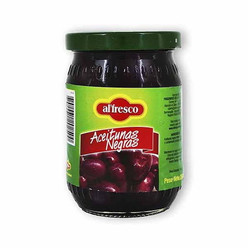 [009434] Aceitunas Negras Al'Fresco Frasco 250Gr