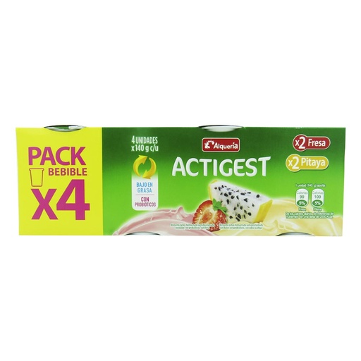 [051117] Actigest Bebible Surtido Vaso 4 Unidades 140 Gramos Cada Uno