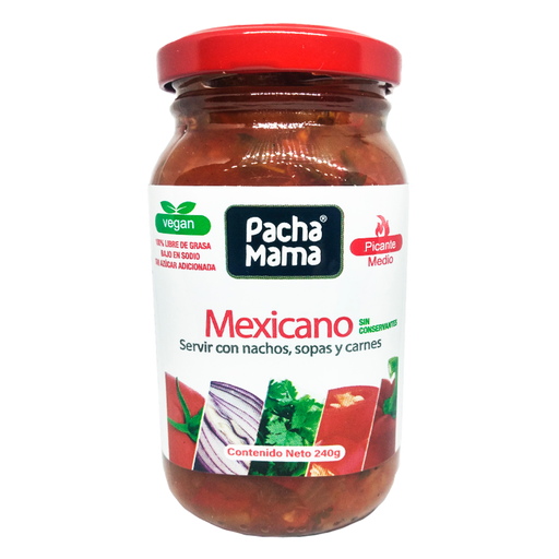 [052606] Aderezo Mexicano Picante Medio Pacha Mama 240Gr