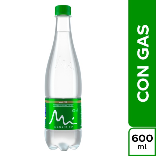 [002936] Agua Manantial Con Gas 600Ml