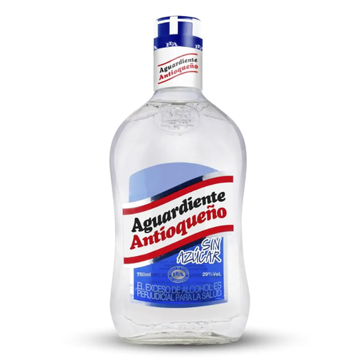 [008151] Aguardiente Antioqueño Botella Sin Azúcar 750Ml 
