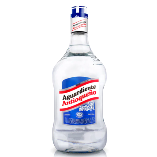 [008724] Aguardiente Antioqueño Sin Azucar Garrafa 2000Ml