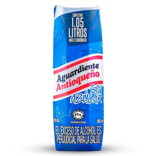 [018526] Aguardiente Antioqueño Sin Azúcar Tetrapak 1050Ml