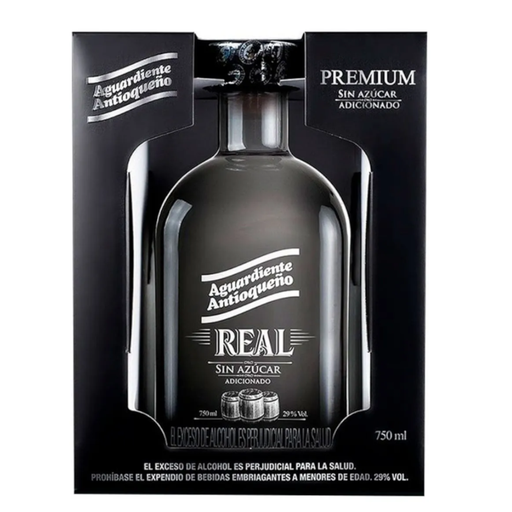 [008156] Aguardiente Real Sin Azúcar Botella 750Ml