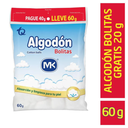 Algodon Pomos Mk Pague 40Gr Lleve 60Gr