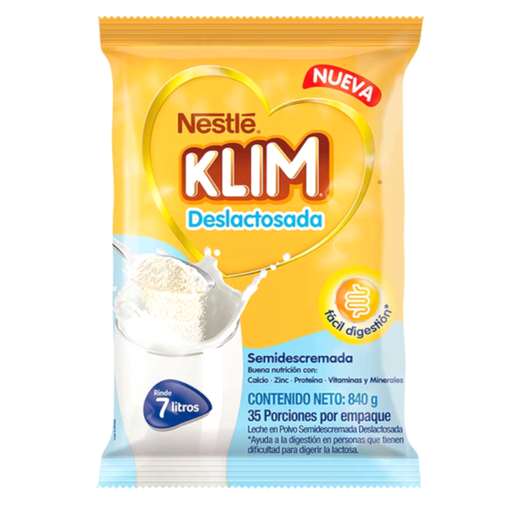[015710] Alimento Lácteo Klim Deslactosado 840Gr