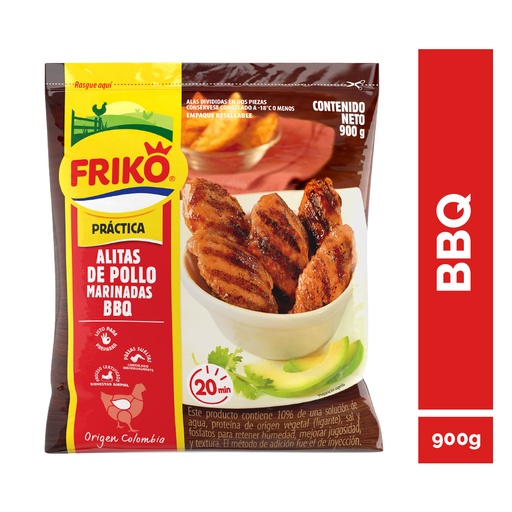 [043088] Alitas Bbq Friko Bolsa 900Gr