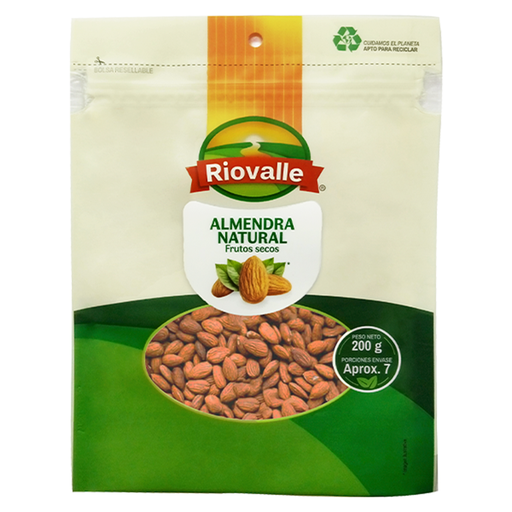 [011982] Almendras Riovalle Natural 200Gr