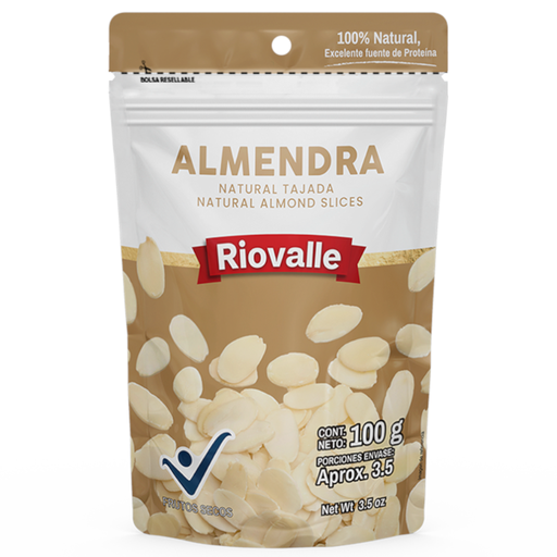 [018804] Almendras Riovalle Tajada 100Gr