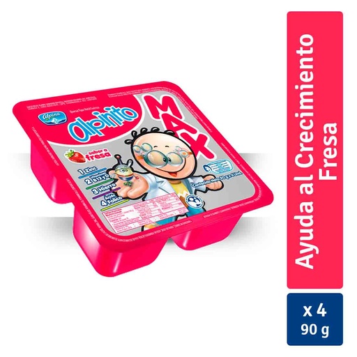 [018464] Alpinito Max Fresa 4 Unidades 360Gr