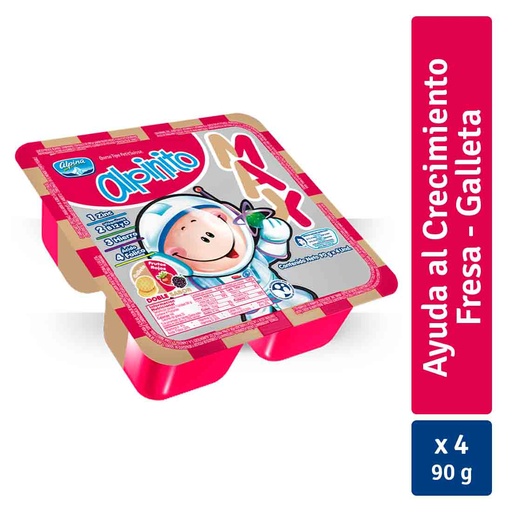 [018466] Alpinito Max Frutos Rojos Galleta 4 Unidades 360Gr
