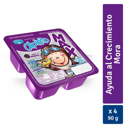 [018465] Alpinito Max Mora 4 Unidades 360Gr