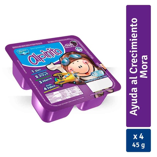 [016957] Alpinito Mora 4 Unidades 180Gr
