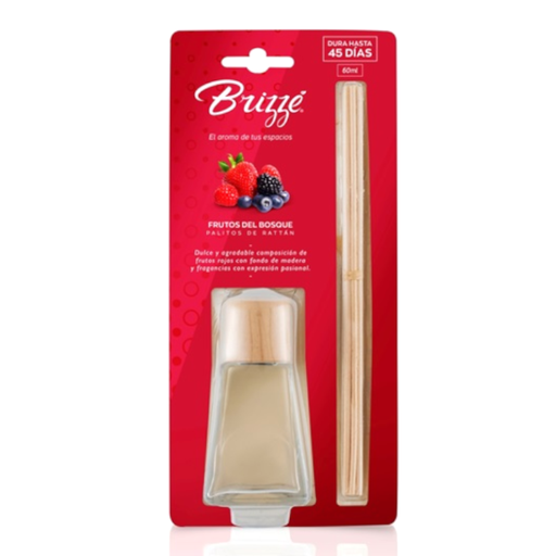 [040927] Ambientador Brizze Palitos Rattan Frutos Bosque 60Ml