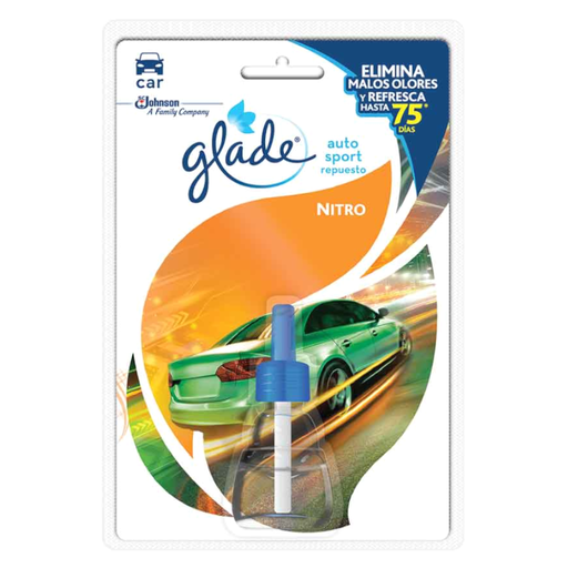 [001528] Ambientador Glade Auto Sport Nitro Repuesto 7Ml