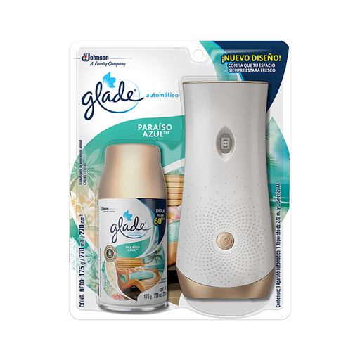 [015688] Ambientador Glade Automatico Paraiso Azul 270Ml